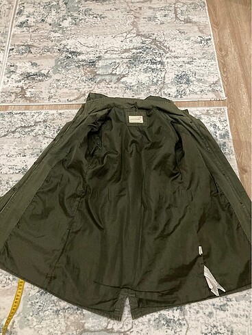 Haki parka trençkot - Görsel 7