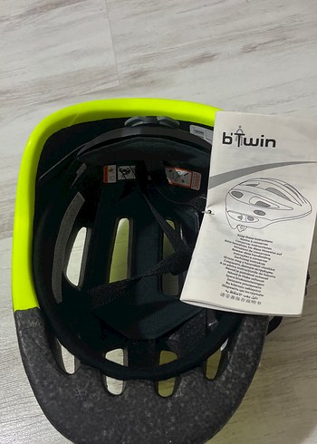 Sarı Renkli Biker Motosiklet Kaskı Velcro - Görsel 3