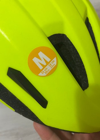 Sarı Renkli Biker Motosiklet Kaskı Velcro - Görsel 4