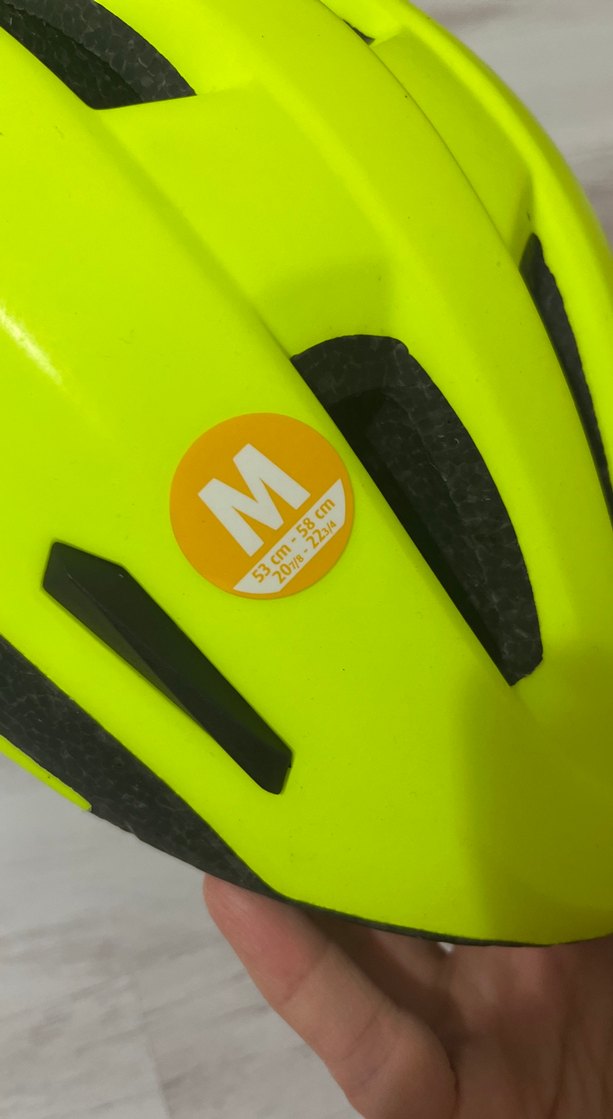 Sarı Renkli Biker Motosiklet Kaskı Velcro - Görsel 4