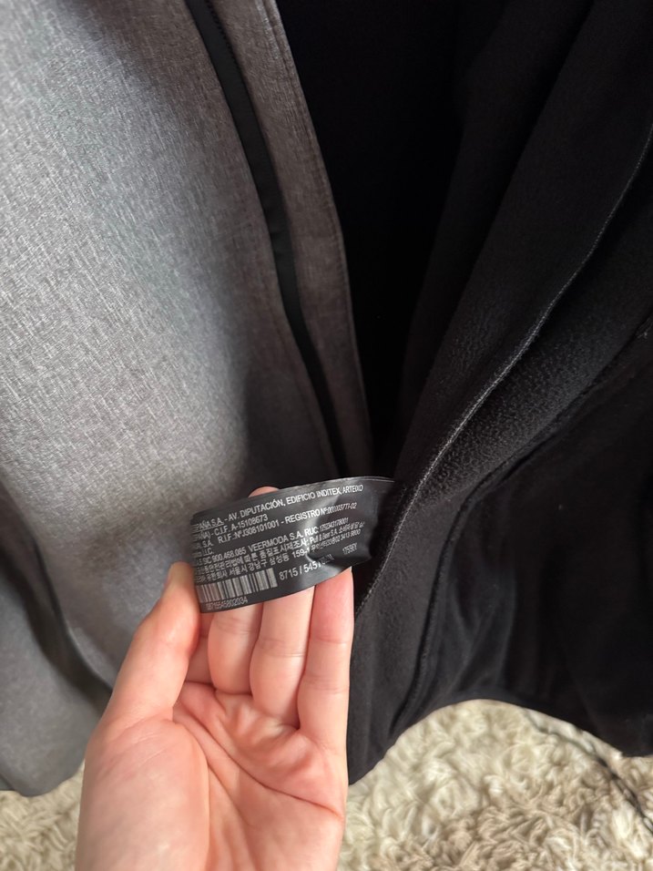 Gri Kapüşonlu Fermuarlı Erkek Ceket - Görsel 4