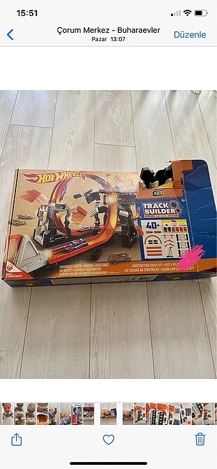 Hot wheels yarış seti