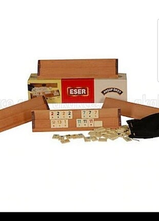 Eser ahşap okey takımı
