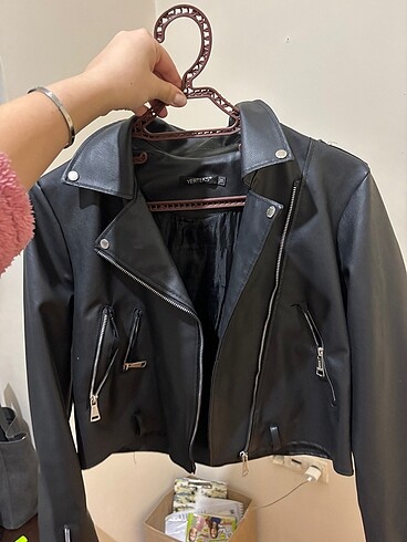 inditex muadili siyah deri ceket