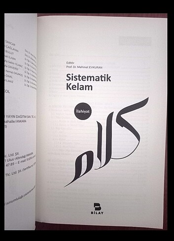 SİSTEMATİK KELAM / MEHMET EVKURAN