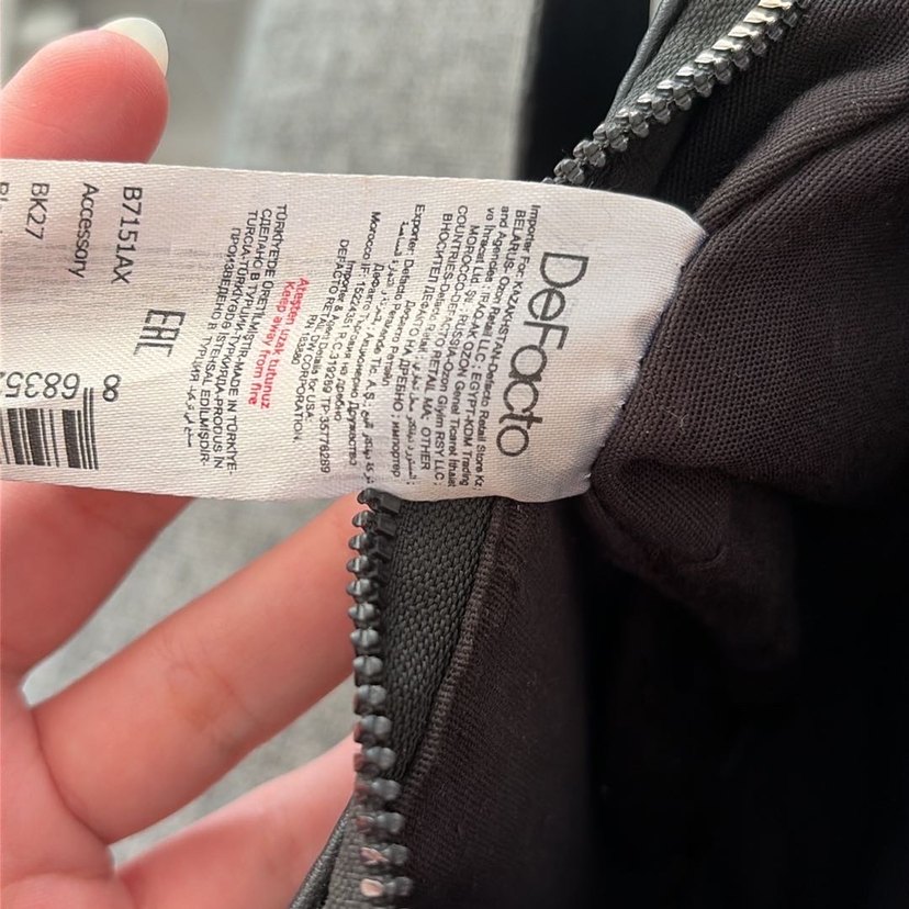 Tokalı Siyah Deri Kadın Çanta - Görsel 4