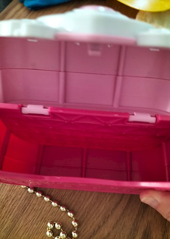 Zincir Detaylı Pembe Kiz Çocuk  Çanta - Görsel 3