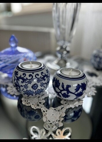 Blue blanc mumluk set 