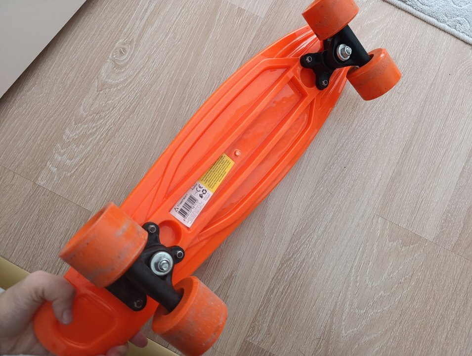 Renkli Turuncu Çocuk Scooterı - Görsel 3