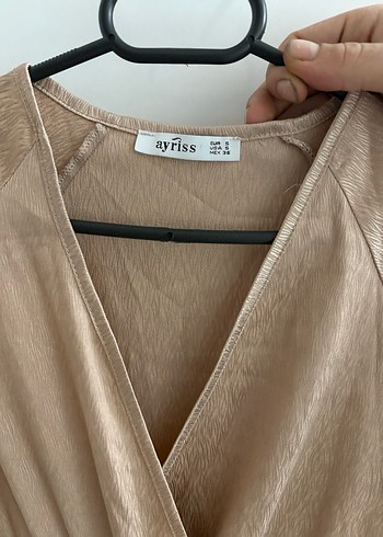 Bej Parizyen Bohem Midi Kadın Elbise - Görsel 3