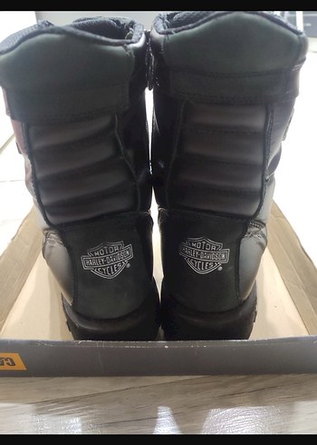 Erkek Siyah Biker Botları Tokalı - Görsel 2