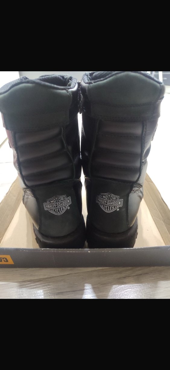 Erkek Siyah Biker Botları Tokalı - Görsel 2