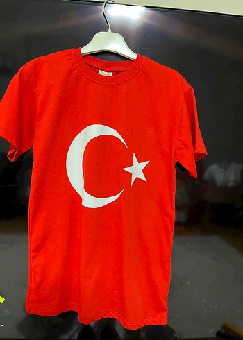 Diger Erkek Kırmızı Kısa Kollu Baskılı Tişört