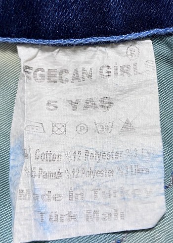 Parlak İşlemeli Kız Denim Etek - Görsel 3