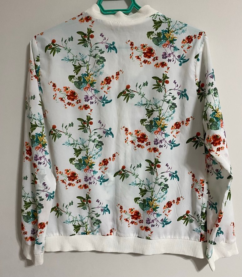 Çiçek Desenli Bohem Uzun Kollu Ceket - Görsel 2