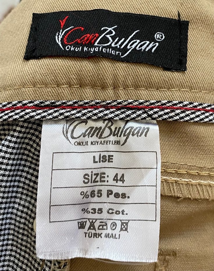 Bej liseKumaş Pantolon - Görsel 3