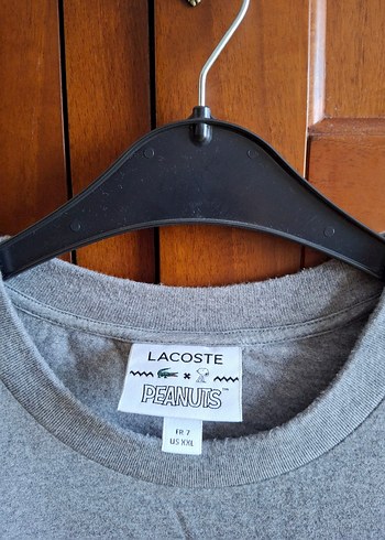 Erkek Gri Lacoste Tişört - Görsel 3