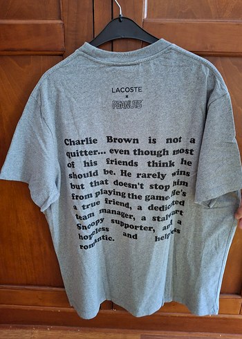 Erkek Gri Lacoste Tişört - Görsel 2