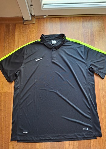 xxl Beden Gri drifit kumas spor Nike Erkek Kısa Kollu Polo Tişört