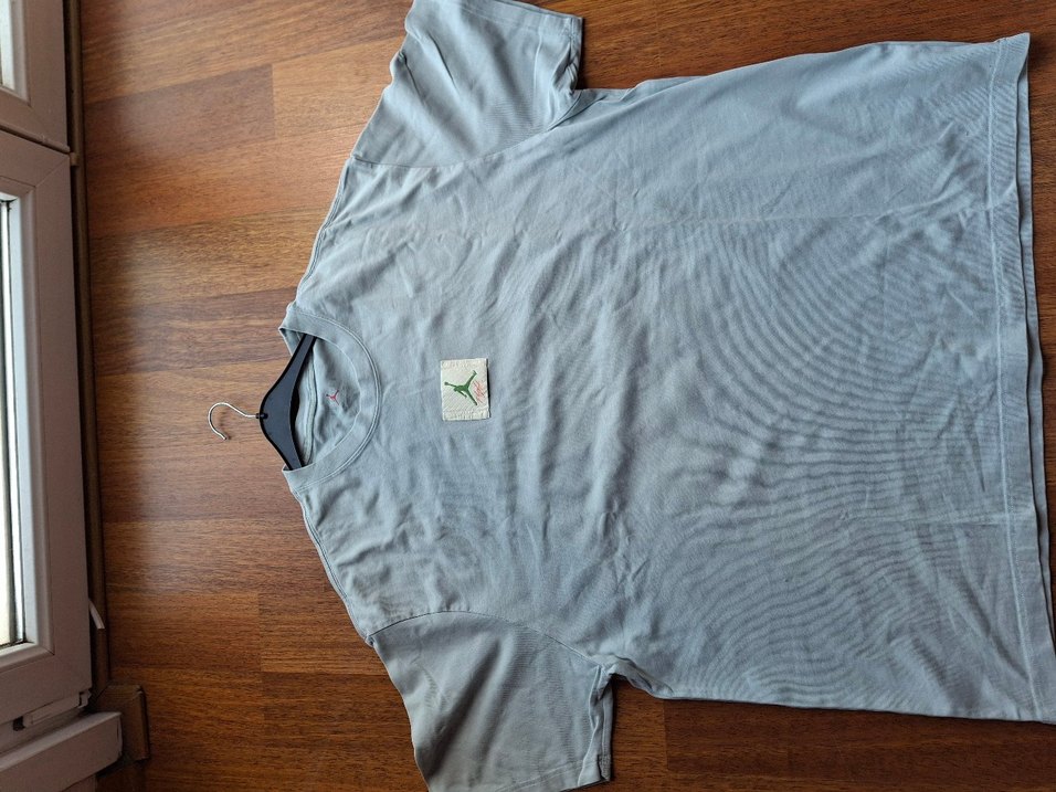 Gri Pamuklu Nike air jordan Tişört - Görsel 4