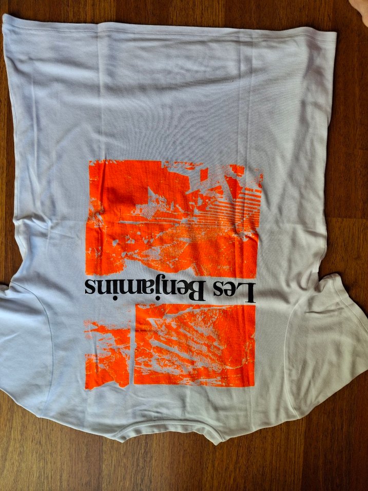 Beyaz Loose Fit Kısa Kollu Erkek Tişört Les Benjamins - Görsel 4