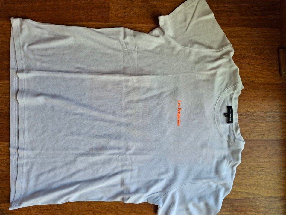 Beyaz Loose Fit Kısa Kollu Erkek Tişört Les Benjamins - Görsel 3