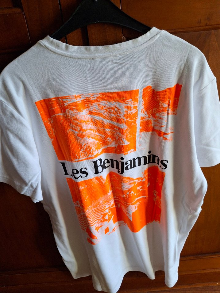 Beyaz Loose Fit Kısa Kollu Erkek Tişört Les Benjamins - Görsel 2