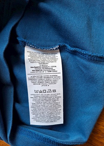 Mavi Erkek Casual nike airjordan Oversize Tişört - Görsel 6