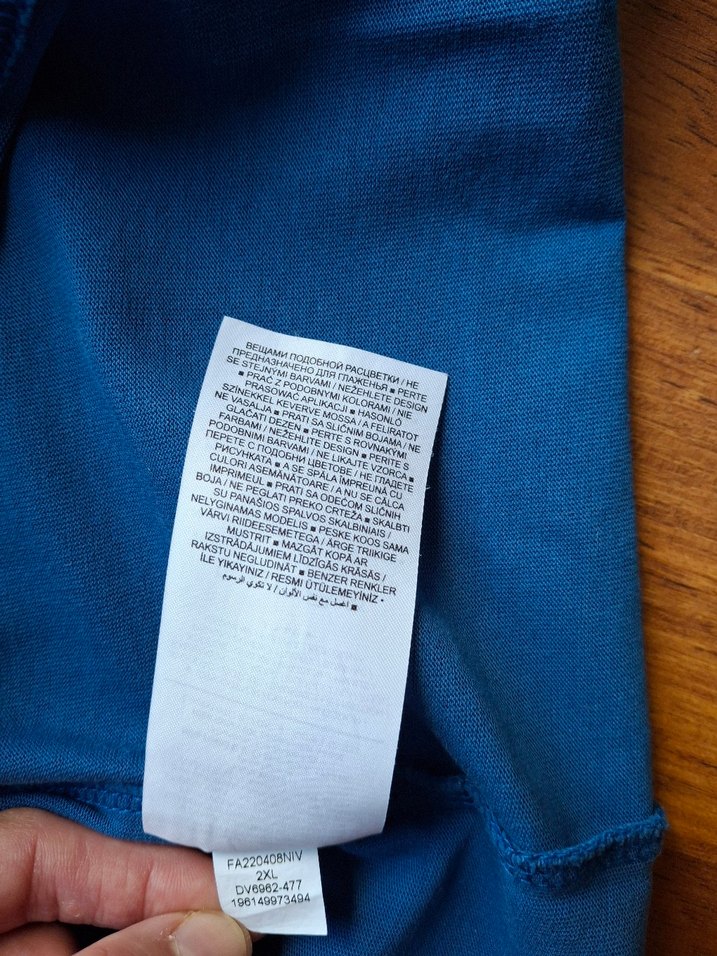 Mavi Erkek Casual nike airjordan Oversize Tişört - Görsel 5