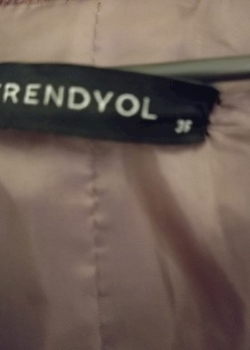 Düğmeli Kahverengi Kadın Blazer Ceket - Görsel 7