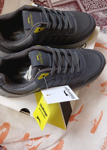 37 Beden gri Renk Slazenger Gri unisex Spor Ayakkabı Velcro