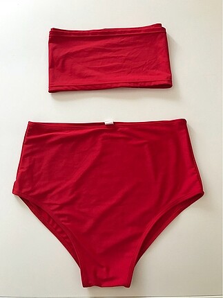 Yüksek bel bikini takımı