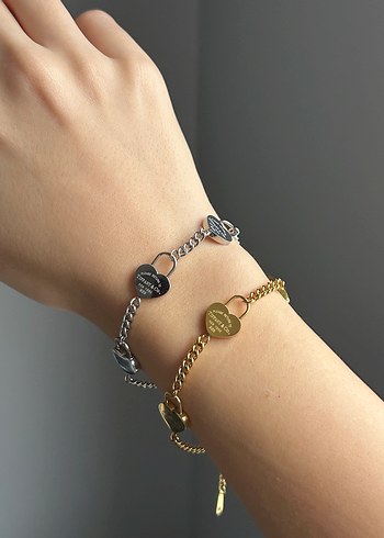 Zincir Detaylı Minimalist Kadın Bileklik (Silver)