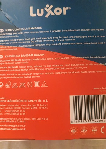 Çocuk Klavikula Bandajı Siyah - Görsel 2