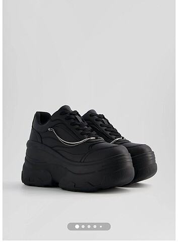 36 Beden Bershka zincirli platform ayakkabı 