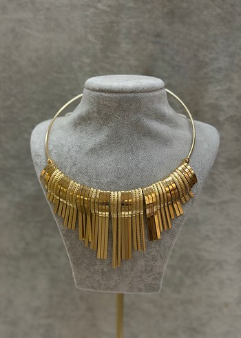 Altın Renk Kadın chocker Kolye