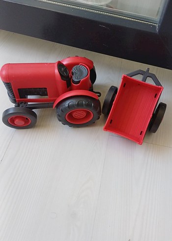 Kırmızı ve Gri Oyuncak Traktör - Görsel 5