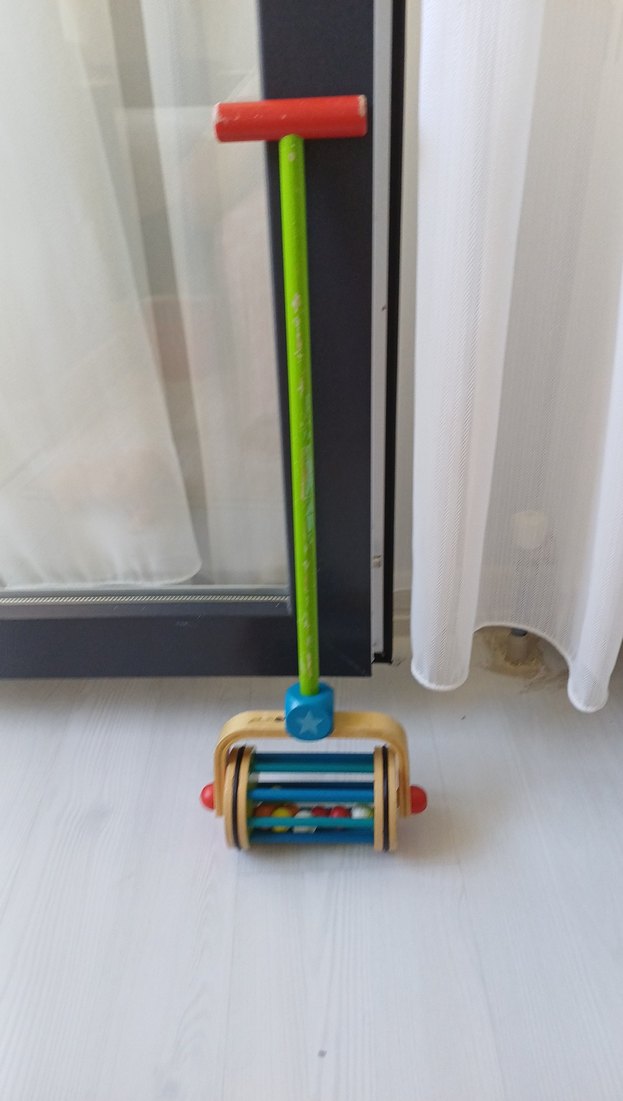 Renkli Ahşap İtme Oyuncağı - Görsel 3