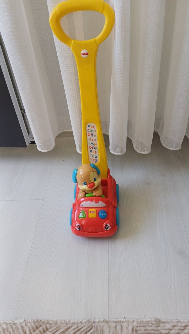 Renkli Sarı Çocuk Oyuncak Arabası - Görsel 2