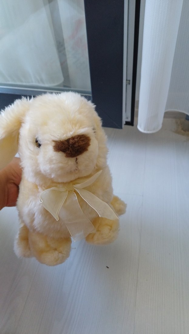 Bej Peluş Oyuncak Tavşan - Görsel 3