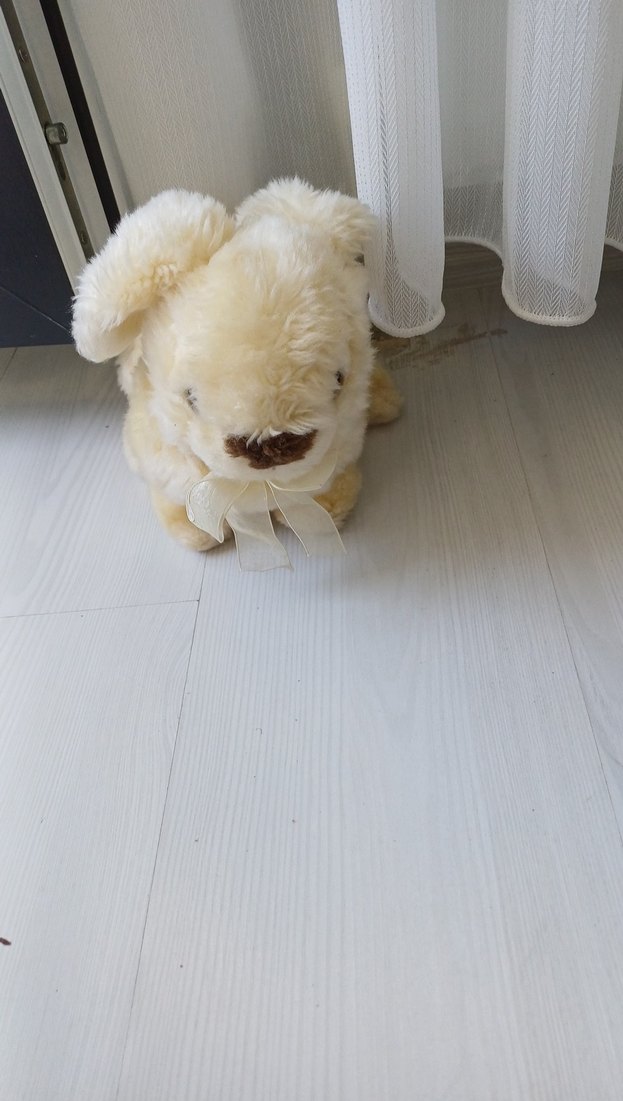 Bej Peluş Oyuncak Tavşan - Görsel 2