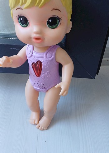 Sarı Saçlı Pembe Bebek Oyuncak sesli - Görsel 6