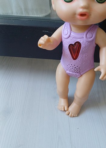 Sarı Saçlı Pembe Bebek Oyuncak sesli - Görsel 5