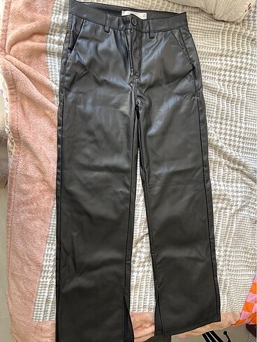 Bershka deri pantolon