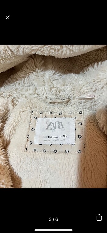 24-36 Ay Beden Zara mont