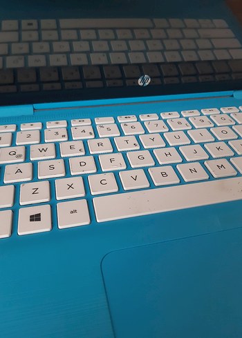 hp Turkuaz Renkli dokunmatik Laptop - Görsel 3