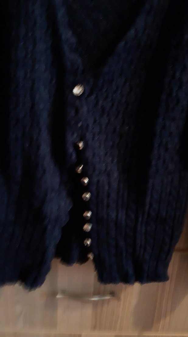 Siyah Örgü Kadın Hırka - Görsel 3