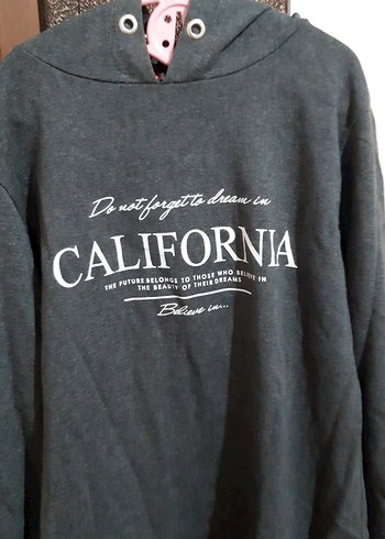 Gri Denim Kadın Sweatshirt Uzun Kollu - Görsel 2