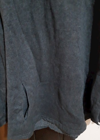 Gri Denim Kadın Sweatshirt Uzun Kollu - Görsel 3