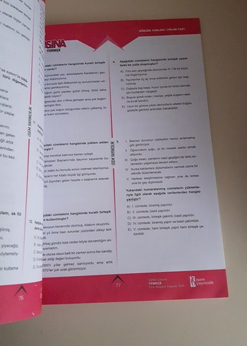 Asina Türkçe Yaprak Test Kitabı - Görsel 2